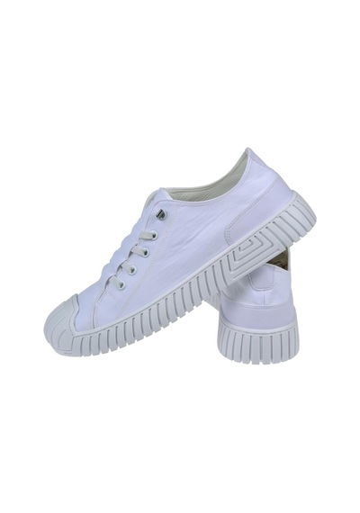 Pullman Canvas Erkek Spor Ayakkabı Ek-vigor Beyaz-beyaz Beyaz