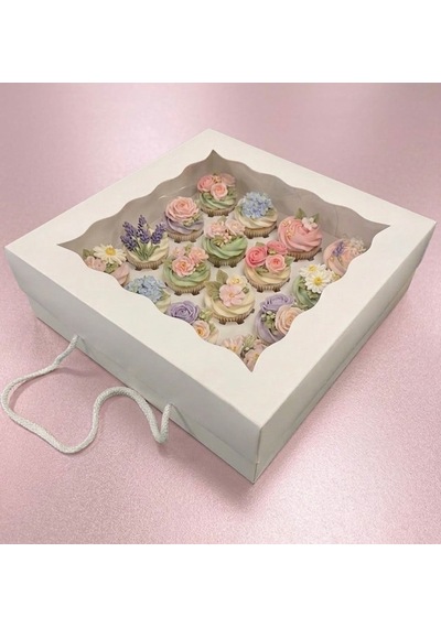 16 Bölmeli Cup Cake Kutusu 35x35x11