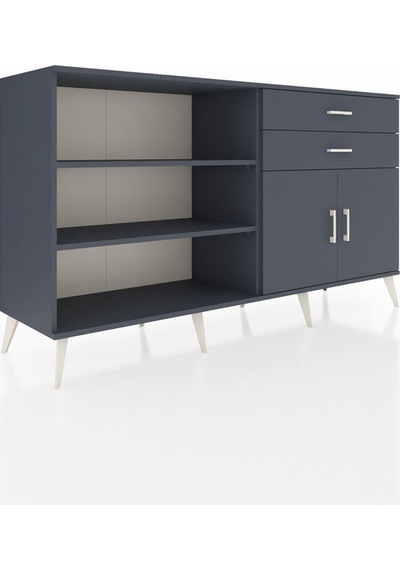Hyperion Konsol 3 Raflı 2 Çekmeceli 2 Kapaklı 176x44x99 Antrasit- Antrasit-antrasit Hyperion Konsol 3 Raflı 2 Çekmeceli 2 Kapaklı 176x44x99 Antrasit- Antrasit-antrasit