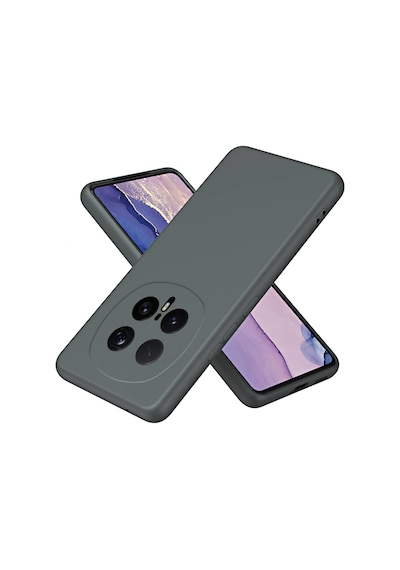 Caseonn Honor Magic 8 Pro Kılıf Kamera Korumalı Mikrofiber Astarlı Lansman Gri