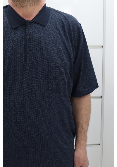 Becces Dmctekstil Erkek 004 Desenli Klasik Kesim Rahat Kalıp Tek Cepli Battal Polo Yaka T-shirt Lacivert Becces Dmctekstil Erkek 004 Desenli Klasik Kesim Rahat Kalıp Tek Cepli Battal Polo Yaka T-shirt Lacivert