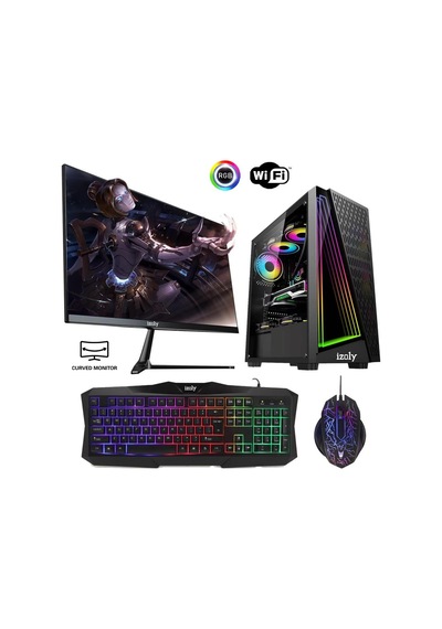 Izoly ST02634 R5-3600 16 GB 256 GB M.2 NVMe RX550 4 GB 24" Free Dos Masaüstü Oyuncu Bilgisayarı