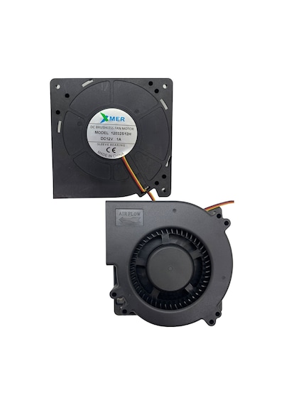 120x120x32mm 12V 1.0 3P XMER Salyangoz Fan