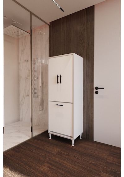 Orkide Çamaşır Sepetli 2 Kapaklı Çok Amaçlı Dolap Banyo Kirli Çamaşır Dolabı Beyaz Orkide Çamaşır Sepetli 2 Kapaklı Çok Amaçlı Dolap Banyo Kirli Çamaşır Dolabı Beyaz