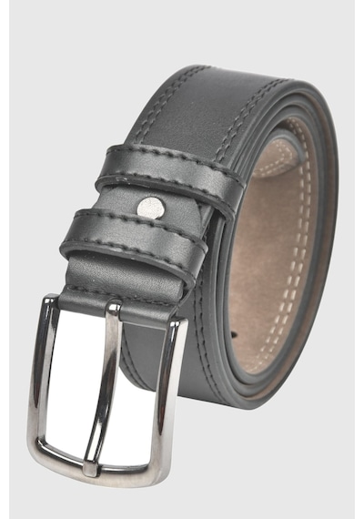 Deepsea Erkek Siyah 4 Cm Yanları Dikişli Suni Deri Spor Kemer 2402642 Siyah