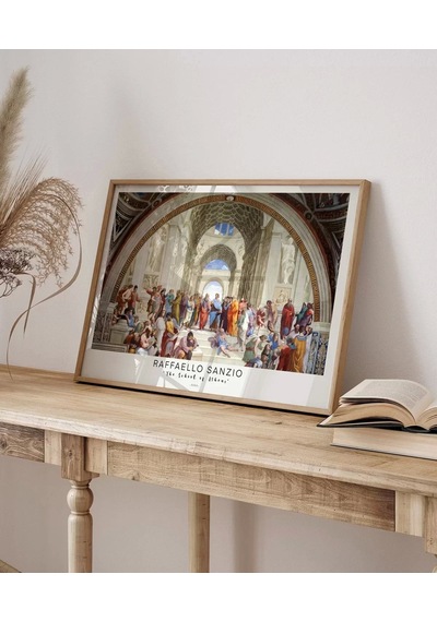 Çerçevesiz Poster Raffaello Sanzio Atina Okulu