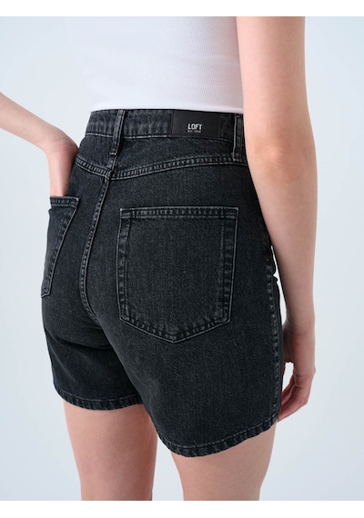 Loft Regular Fit Jean Antrasit Kadın Şort Lf2039980 Antrasit