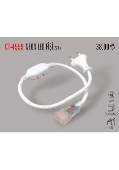 Cata Ct-4559 Neon Led Fişi