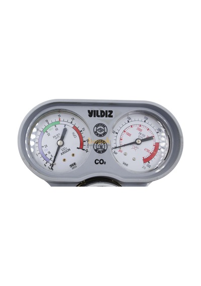 Yıldız 5450s Co2 0-21 L/min. Karbondioksit Basınç Düşürücü Saat