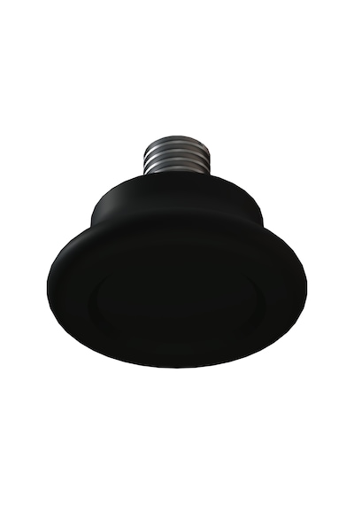 Cateksss M8x15 Düz Bingo Ayak, Pingo Ayak Çap:30 Mm Siyah