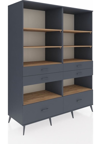 Kronos Gardrop 8 Raflı 6 Çekmeceli 176x59x221 Antrasit-çam/antrasit Çam/antrasit Kronos Gardrop 8 Raflı 6 Çekmeceli 176x59x221 Antrasit-çam/antrasit Çam/antrasit