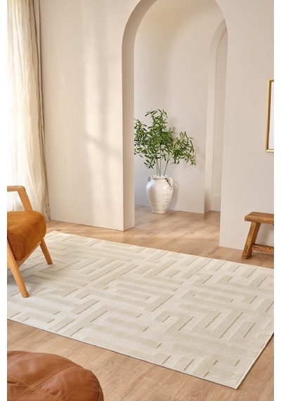 Kaşmir Halı Iskandinav Roar White 80X150 CM Salon Mutfak Halısı Yolluk Salon Mutfak Halısı Yolluk Kilim