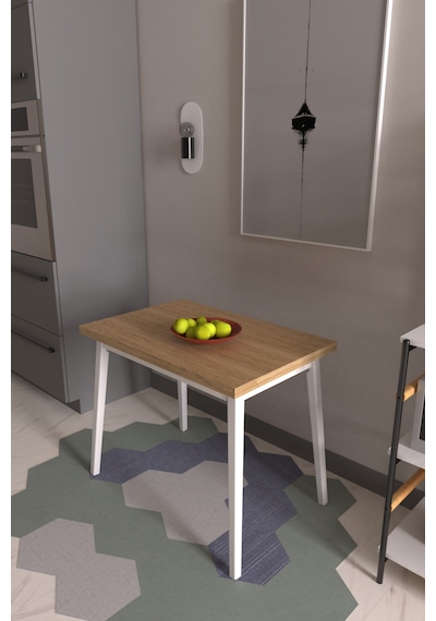 Vilinze Avanos Mdf Sabit Mutfak Masası - 60x90 Cm Beyaz