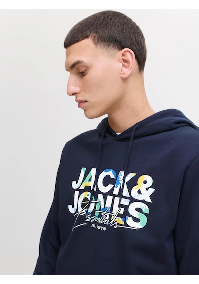 Jack & Jones Jack&jones Jjgeplas Sweat Hood Ln Sweatshırt Lacivert