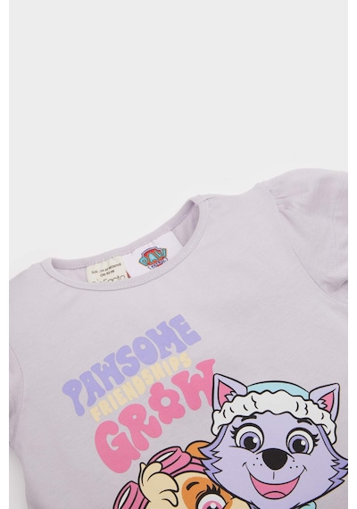 DeFacto Kız Bebek Paw Patrol Pijama Takımı Penye Kısa Kollu Üst Esnek Belli Şort E4647A525HSPR306