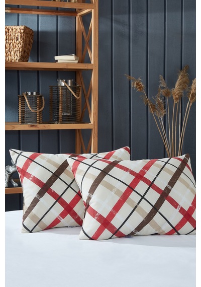 Komfort Home Baskılı Pamuklu Silikon Yastık 50 x 70 Cm 2 Adet N11.1007