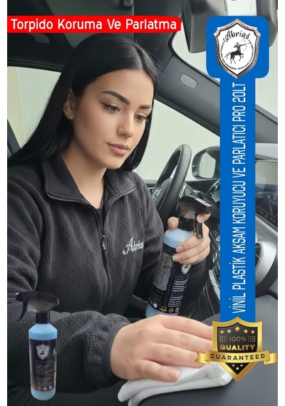 Abrias Vinil Plastik Aksam Tropido Koruyucu Ve Parlatıcı Pro 500ml + Süper Lazer Kesim Bez 1 Adet