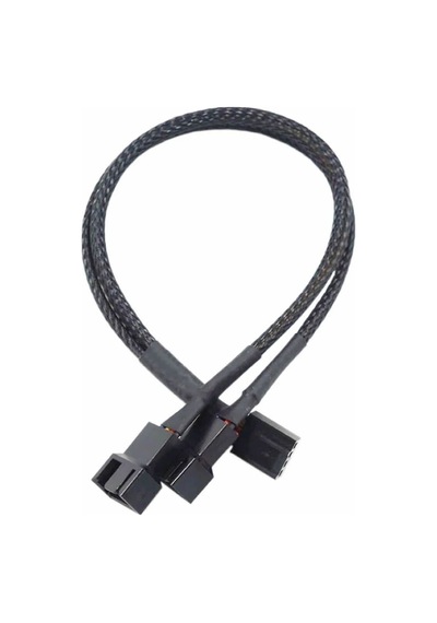 1 To 2 Çoğaltıcı 25cm Fan Uzatma Kablosu Y Tip 4 Pin 3 Pin Bilgisayar Kasa Anakart Ekran Kartı