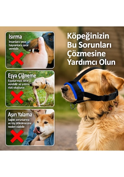 Valkyrie M Beden Köpek Ağızlığı Ayarlanabilir Nefes Alabilir Isırma Önleyici Yumuşak Pedli Siyah