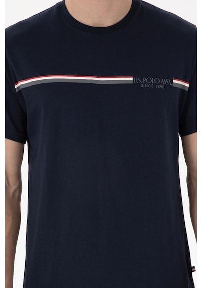 U.S. Polo Assn. Erkek Bisiklet Yaka Lacivert Pijama Takımı 50309174-VR033