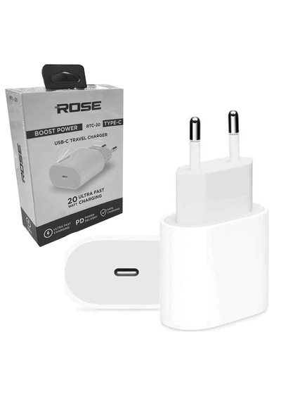 Hızlı Şarj Adaptörü Type-c 20w 3 Amper Rose Rtc-20