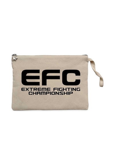 EFC Type Krem Clutch Astarlı Cüzdan / El Çantası Krem