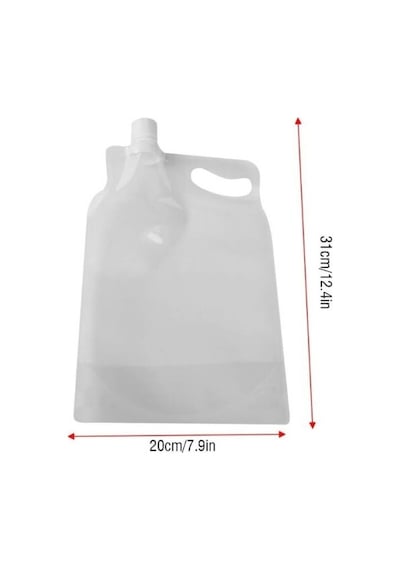 Plastik Kapaklı Su Torbası 1 Litre Şeffaf