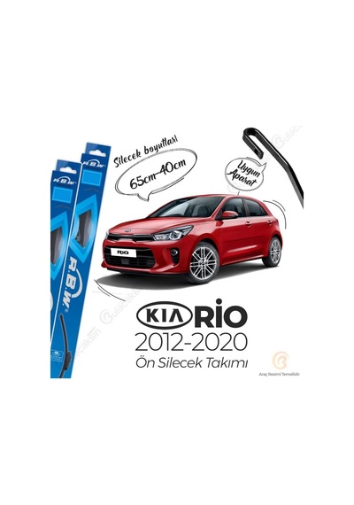 Kia Rio Muz Silecek Takımı (2012-2017) RBW Kia Rio Muz Silecek Takımı (2012-2017) RBW