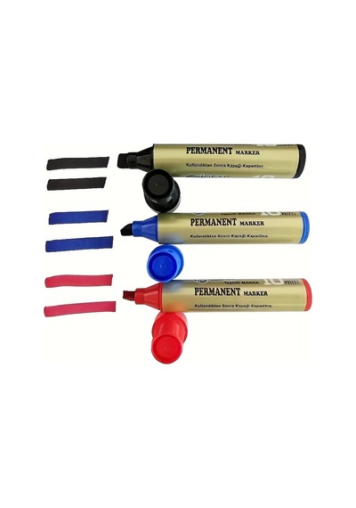 Permanent 10mm Marker Koli ve Çuval (KIRMIZI-MAVİ-SİYAH)
