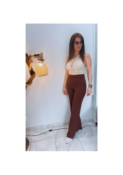 Wellway Kadın Full Likralı Ithal Krep Kumaş Önü Çimalı Geniş Paça Palazzo Pantolon-kiremit Kiremit Wellway Kadın Full Likralı Ithal Krep Kumaş Önü Çimalı Geniş Paça Palazzo Pantolon-kiremit Kiremit