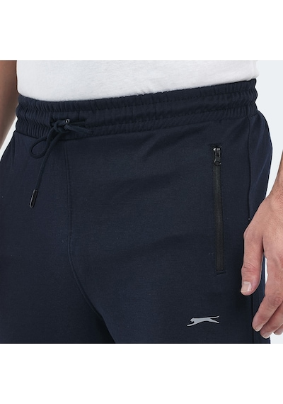 Slazenger ONLY IN Erkek Fermuar Cepli Lacivert Eşofman Altı
