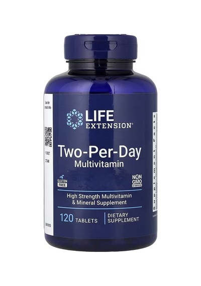 Two-per-day Multivitamin, 120 Kapsül