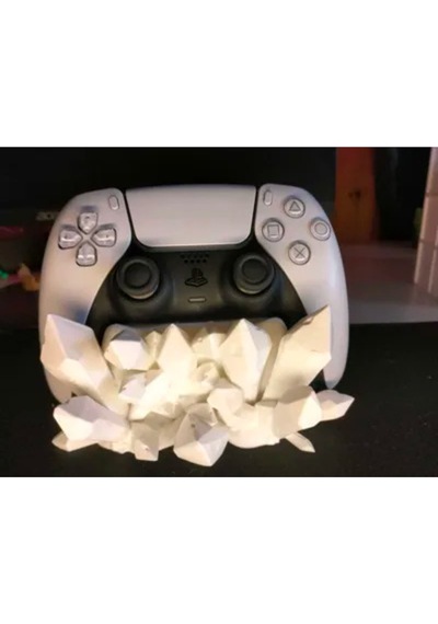 Kristal Desenli Controller Tutucu - Ps5 - Beyaz