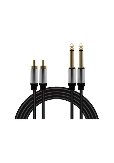 Magicvoice Ld398 2x 6.3 Mm Mono Erkek - 2x Rca Erkek 3 Metre Kablo
