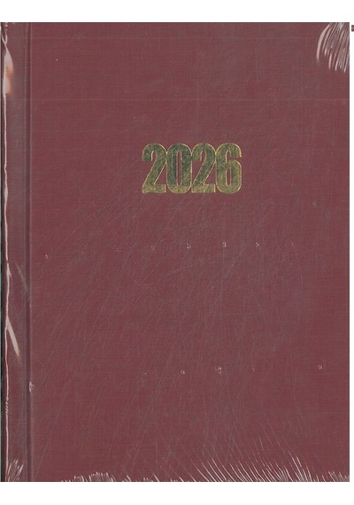 Özkan 2026 Ajanda 12x17 Cilt Bezli Bordo Hafta Sonları Birleşik Bordo