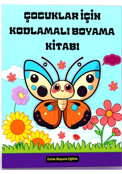 Çocuklar İçin Kodlamalı Boyama Kitabı Sayılarla Boyama