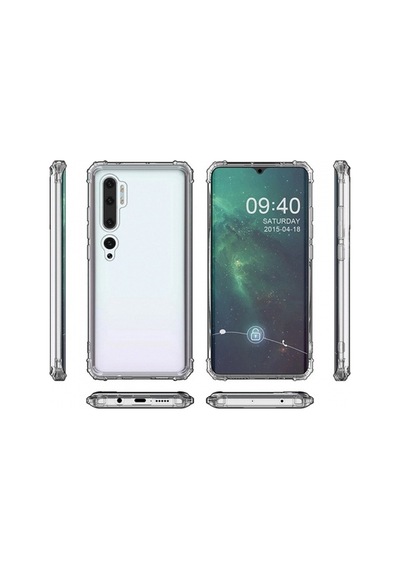 Blogy Note 10 İle Uyumlu Crystal Fit Kılıf Crystal Clear