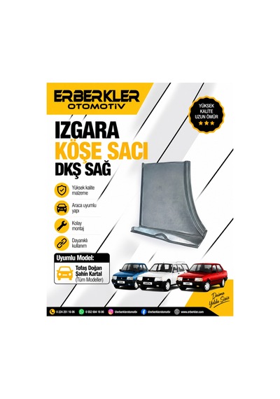 Izgara Köşe Sacı Dkş Sağ - Erb2281