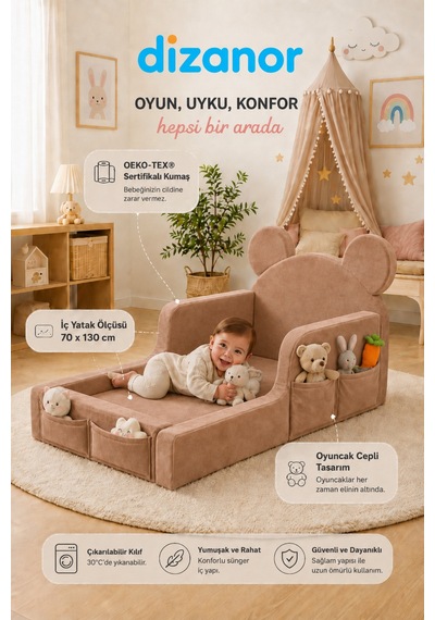 Luxury Tedyy Baza Ve Başlıklı Montessori Full Sünger Yatak Seti Pembe - Luxury Tedyy Baza Ve Başlıklı Montessori Full Sünger Yatak Seti Pembe -