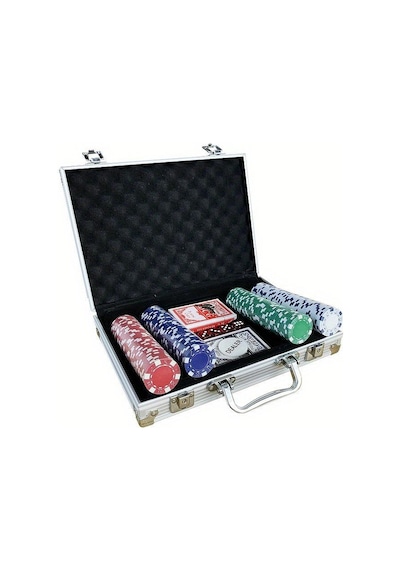 200 Adet Boyzhood Poker Chips Poker Seti Alüminyum Seyahat Çantası İle, Texas Holdem Blackjack Kumar İçin Gram Poker Chips Seti