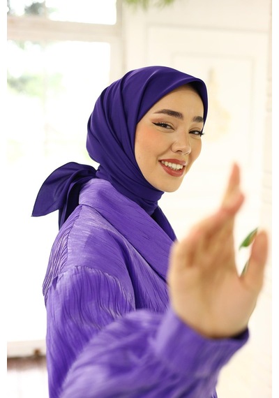 Silk Home Twill Eşarp 11343-77 Mor