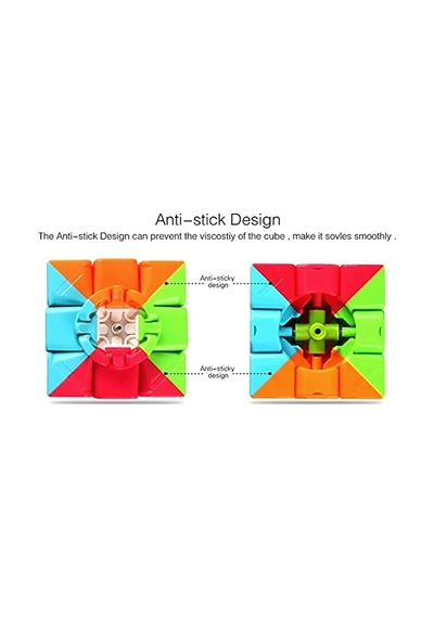 Magic Cube Rubik Zeka Sabır Küpü Neon Renkler 3 X 3 X 3