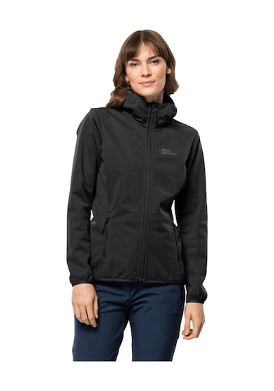 Jack Wolfskin Windhain Hoody W Kadın Ceket-siyah Siyah