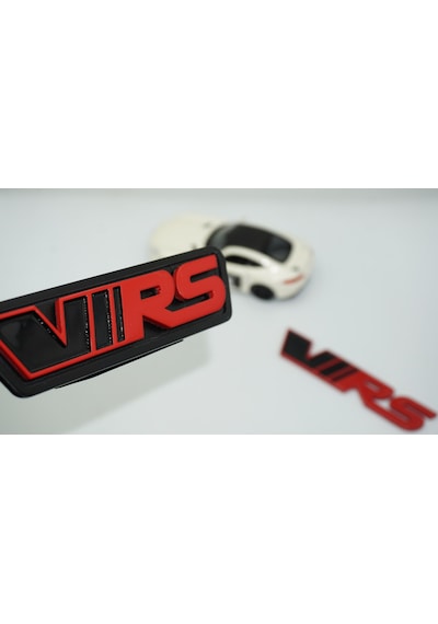 Dk Tuning Skoda Vrs Ön Panjur Bagaj Kırmızı Siyah Logo Arma Seti