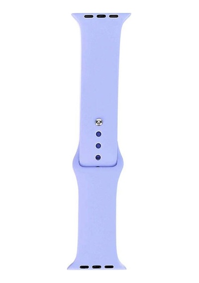 Apple Uyumlu  Watch 7 41mm Band Serisi Klasik Kordon Silikon Strap Kayış-lavender