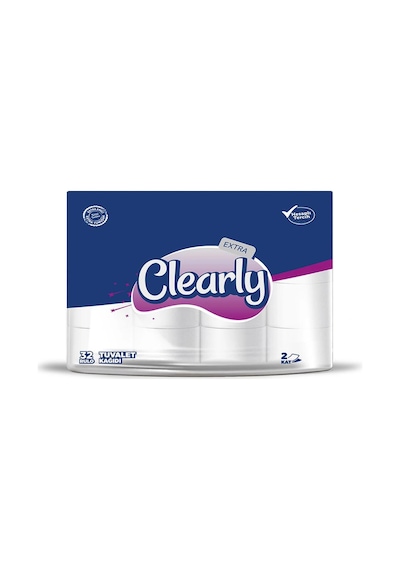Clearly Çift Katlı Tuvalet Kağıdı 32 Rulo
