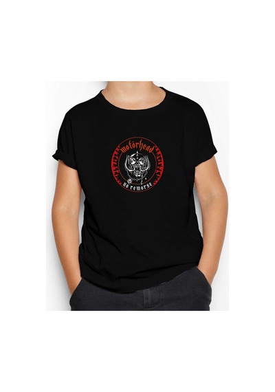 Zepplin Giyim Motörhead No Remorse Siyah Çocuk Tişört Siyah
