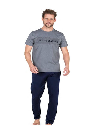 Pierre Cardin 6050 Erkek Gri Kısa Kollu Pijama Takımı Gri