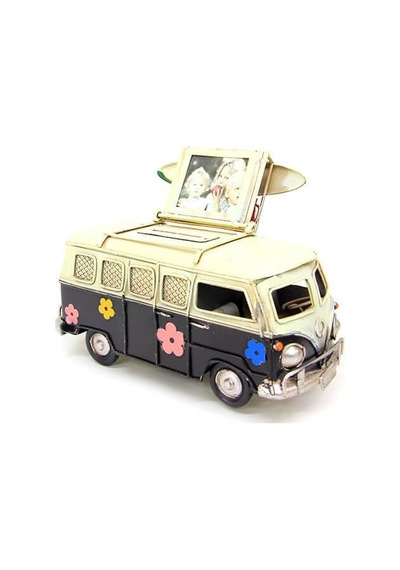 Dekoratif Metal Minibüs Çerçeveli Ve Kumbaralı 1210e-3394ss 1 Adet
