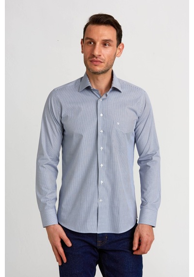 Bisse Erkek Regular Fit Klasik Gömlek Lacivert Gm23k232013 D39 Lacivert